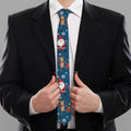 Happy Santa Claus Pattern Print Necktie