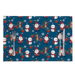 Happy Santa Claus Pattern Print Placemat