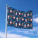 Happy Santa Claus Pattern Print Polyester Flag