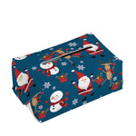 Happy Santa Claus Pattern Print Rectangle Tissue Box Cover