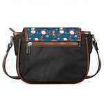 Happy Santa Claus Pattern Print Saddle Bag