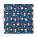 Happy Santa Claus Pattern Print Silk Bandana
