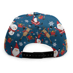Happy Santa Claus Pattern Print Snapback Cap