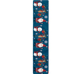 Happy Santa Claus Pattern Print Table Runner