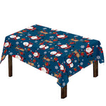 Happy Santa Claus Pattern Print Tablecloth