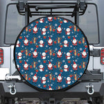 Happy Santa Claus Pattern Print Tire Cover