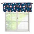 Happy Santa Claus Pattern Print Window Valance