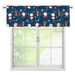 Happy Santa Claus Pattern Print Window Valance