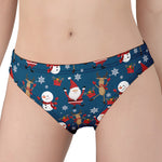 Happy Santa Claus Pattern Print Women's Panties