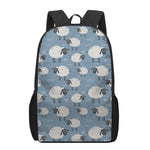 Happy Sheep Pattern Print 17 Inch Backpack