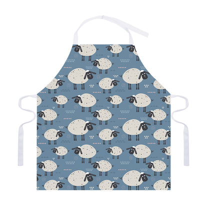 Happy Sheep Pattern Print Adjustable Apron