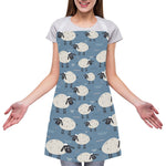 Happy Sheep Pattern Print Adjustable Apron