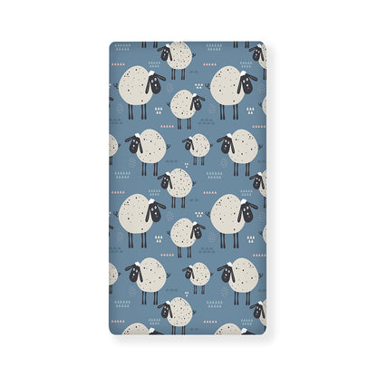 Happy Sheep Pattern Print Baby Crib Sheet
