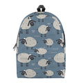 Happy Sheep Pattern Print School Backpack