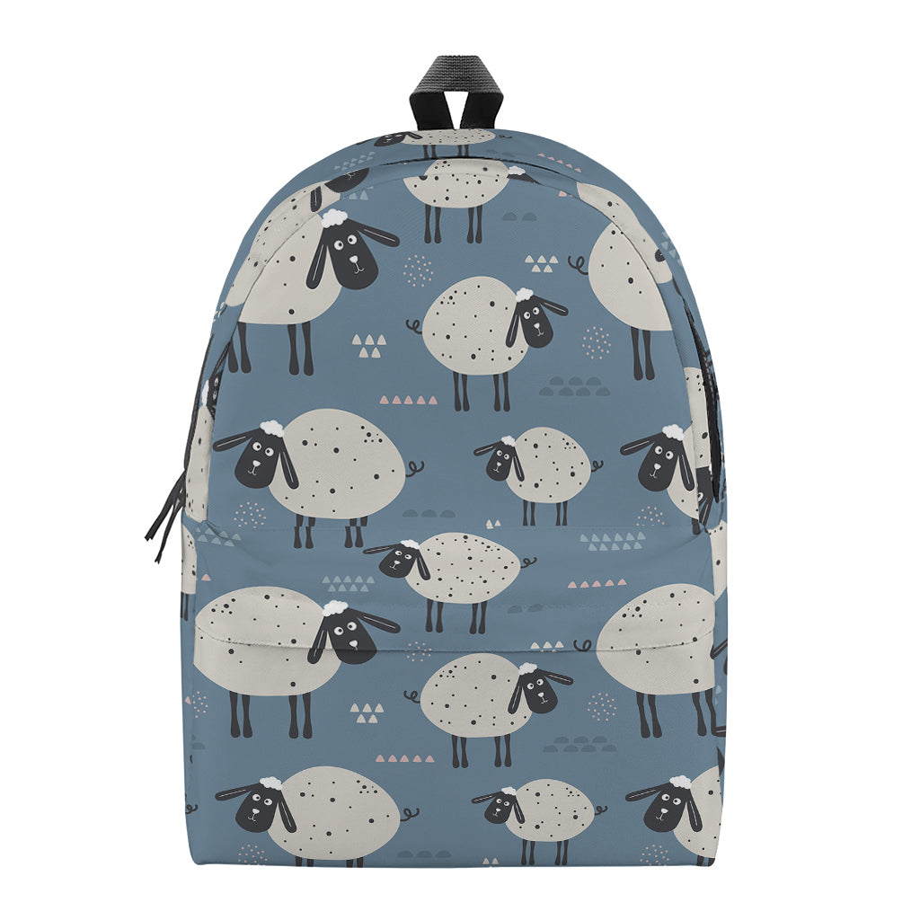 Happy Sheep Pattern Print Backpack