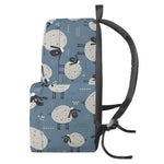 Happy Sheep Pattern Print Backpack