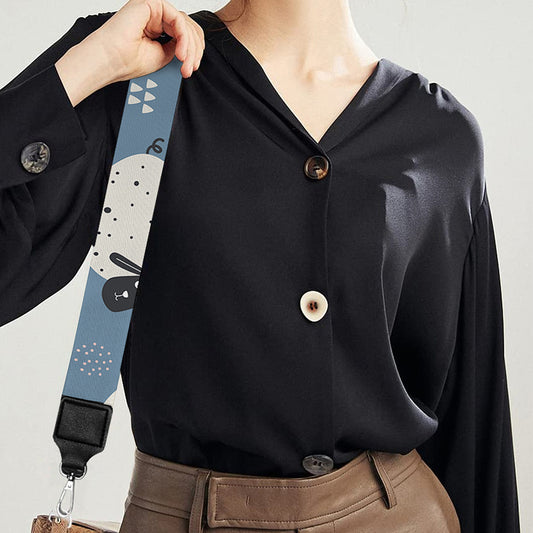 Happy Sheep Pattern Print Bag Strap