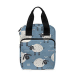 Happy Sheep Pattern Print Bible Tote Bag