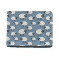Happy Sheep Pattern Print Bifold Wallet