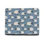 Happy Sheep Pattern Print Bifold Wallet
