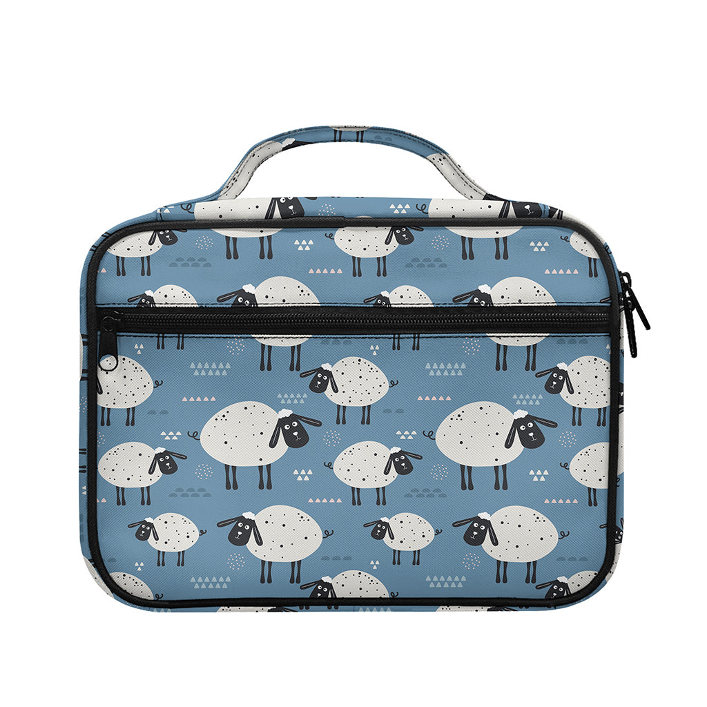 Happy Sheep Pattern Print Briefcase Bible Bag