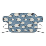 Happy Sheep Pattern Print Car Windshield Snow Cover