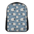Happy Sheep Pattern Print Casual Backpack