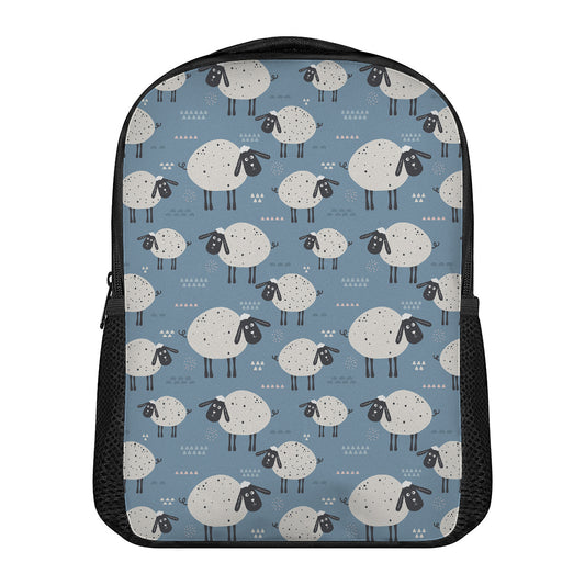 Happy Sheep Pattern Print Casual Backpack