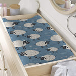 Happy Sheep Pattern Print Changing Pad Cover
