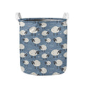 Happy Sheep Pattern Print Collapsible Laundry Basket