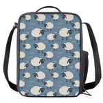 Happy Sheep Pattern Print Crossbody Lunch Bag