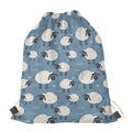 Happy Sheep Pattern Print Drawstring Bag