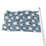 Happy Sheep Pattern Print Flag