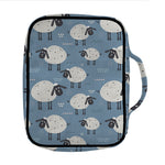 Happy Sheep Pattern Print Front Pocket Bible Bag