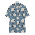 Happy Sheep Pattern Print Hawaiian Shirt