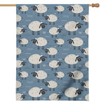 Happy Sheep Pattern Print House Flag