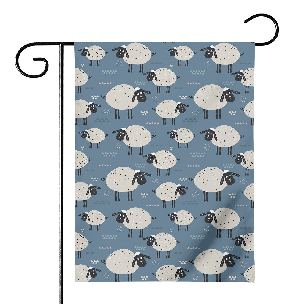Happy Sheep Pattern Print House Flag