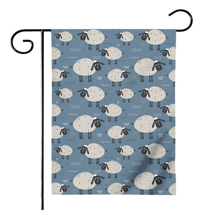 Happy Sheep Pattern Print House Flag