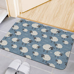 Happy Sheep Pattern Print Indoor Door Mat
