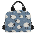 Happy Sheep Pattern Print Insulated Lunch Bag