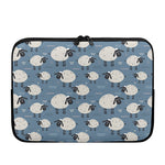 Happy Sheep Pattern Print Laptop Sleeve