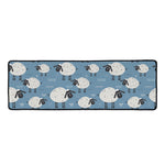 Happy Sheep Pattern Print Long Kitchen Mat