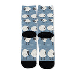 Happy Sheep Pattern Print Long Socks
