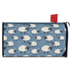 Happy Sheep Pattern Print Mailbox Cover