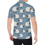 Happy Sheep Pattern Print Men's Shirt