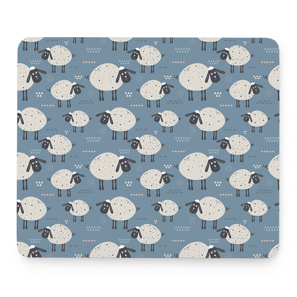 Happy Sheep Pattern Print Mouse Pad