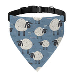Happy Sheep Pattern Print Over The Collar Dog Bandana