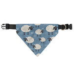 Happy Sheep Pattern Print Over The Collar Dog Bandana