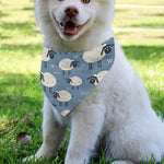 Happy Sheep Pattern Print Over The Collar Dog Bandana