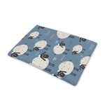 Happy Sheep Pattern Print Pet Cooling Mat Cover